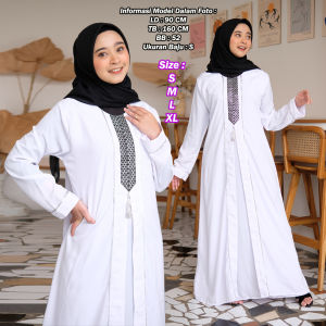 Galeri Abaya / Gamis Abaya Putih Turkey 399 / Gamis Putih / Baju Wanita Model Baru / Gamis Abaya Turkey Terbaru / Gamis Arab Jumbo / Abaya Dubai / Baju Wanita / Busana Wanita / Pakaian Wanita / Dress / Jumsuit / Baju Muslim / Gamis Arab Terbaru