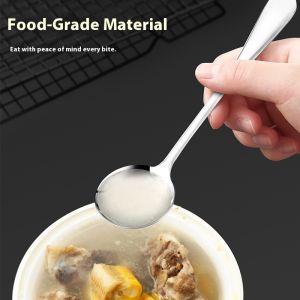 Trái Cây Sao⭐Muỗng thép không gỉ dày cho người lớn và trẻ em thiết kế hiện đại hoàn hảo cho trái cây và súp