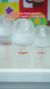 Pigeon - New and Improved Wideneck PP Feeding Bottle 240ml medium flow 2pcs in a