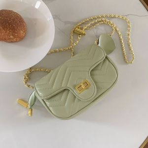 Tas Selempang Kulit Wanita Dompet Hp Cewek Rantai Mini Bag LJ215