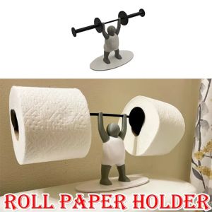 CYI47 น้ำหนักตัวยก ที่ใส่กระดาษชำระ บาร์เบลล์ พิมพ์ลาย3D ที่ใส่ผ้าเช็ดปาก ตลกๆ ขายึด บ้านในบ้าน