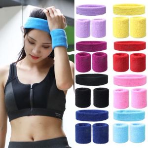 3pcs/set Sports Sweat Resistant Headband Exercise Yoga Golf Basketball Wristband Portable Universal
