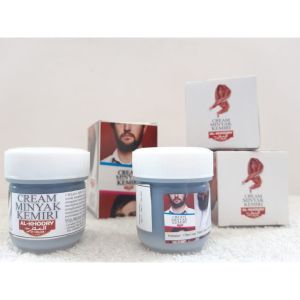 CREAM Minyak Kemiri Menyuburkan Rambut Jenggot dan Jambang