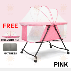 BABYJOY Baby Cot Bed Newborn Bed Set Bed Baby Crib Cot Baby Cot Bedding set Foldable Baby Bed cot Baby Bed 婴儿床