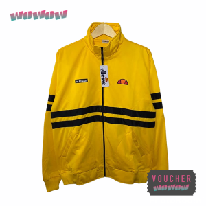 Jaket Tracktop E L L E S S E Outdoor Tracksuit Cagoule Yellow  Olahraga Lari Joging Gunung Kombinasi HYPEBEAST CLOTHING DISTRO OUTFIT URBAN BRAND MEN / WOMEN PRIA / PEREMPUAN COWO / CEWE LOCAL PRIDE TERMURAH TERBARU BAHAN TASLAN