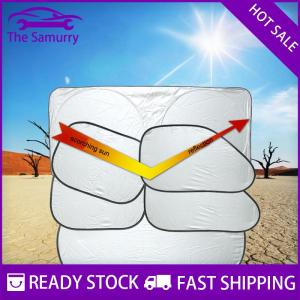 Samurry ✨Hot Sale✨ Car Sunshade Covers Cover Universal Windscreen Folding Visor Reflector Windshield Auto Window Sun Shade Protector Accessories
