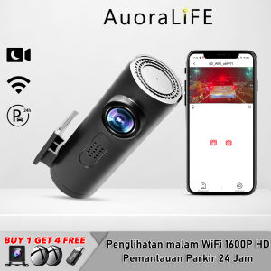 Kamera dasbor mini WiFI Aurora Life A5 Dash cam untuk tampilan mobil HD 140° Night Vision Parking Monitor