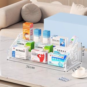 Isidoro.os 3~7 Layers Acrylic Stand Medicine Storage Rack Medicine Organizer Blind Box Storage Shelf