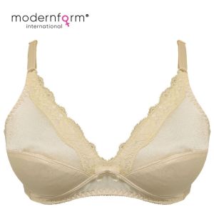 Modernform (M504) Soft Padded Bra Cup B Popular Design Fashion Upper Lace Design with Non-wired
