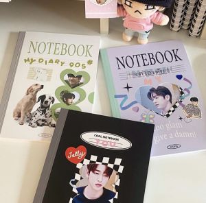 DIECUT NOTEBOOK สมุดโน๊ต สมุดเจาะปกหน้าเปล่า สมุดจด สมุดเปล่า ใส่รูปได้ ตกแต่ง DIY ขนาด A5 ของขวัญ วาเลนไทน์ Valentines Day