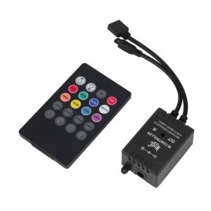 Remot Kontrol Lampu Led Strip Musik Suara Audio 4Pin 4 Pin Rgb 5050 2835 Music Remote Controller Ir
