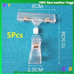 5Pcs Jepitan Label Harga/POP Klip Iklan Stiker Klip/Universal Berkepala Dua Klip Label 11cm/16cm