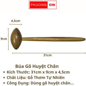 Dụng cụ ấn huyệt Chân Búa gõ huyệt chân Cây bấm huyệt bằng gỗ thơm | PHUONGCHISTORE
