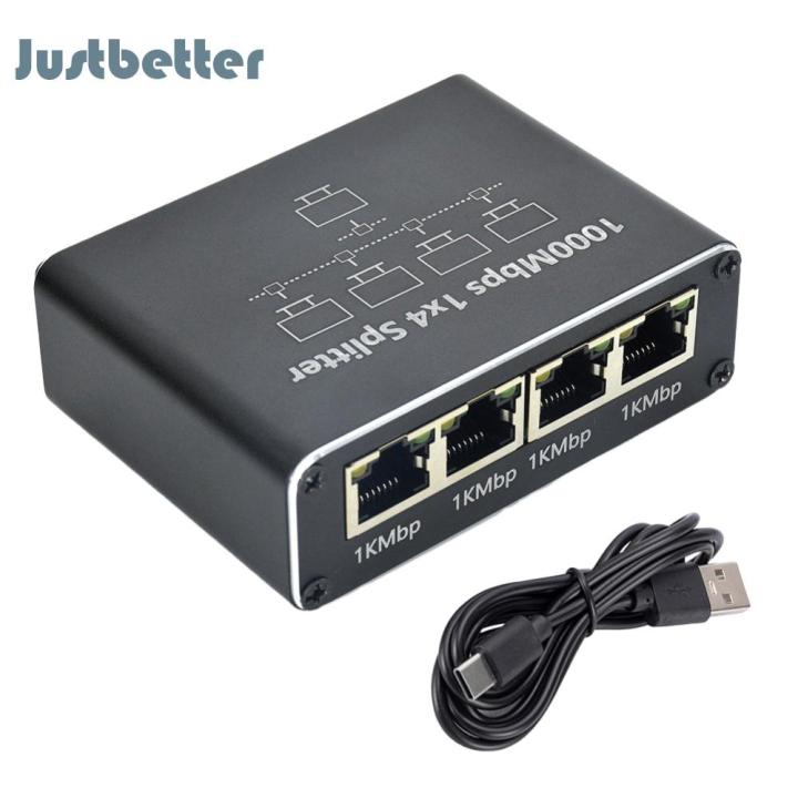 Ethernet Splitter 1 To 3/4 Gigabit Network Splitter Gigabit RJ45 LAN ...