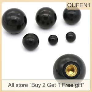 [COD] PkYeG Tool Sporter Black plastic M4 M5 M6 M8 M10 M12 thread ball shaped head clamping nuts knob