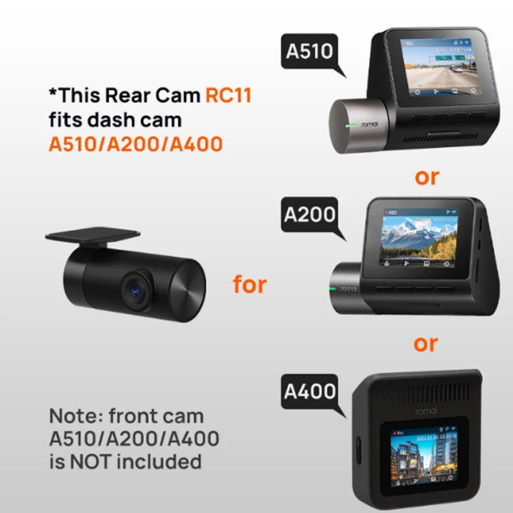 70 Mai Xiaomi A800 Dash Cam 70mai Rear Cam For 70mai 4K Dash Cam