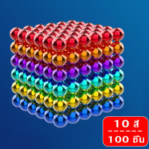 64 / 216 ชิ้น 5 มม. สีลูกบอลแม่เหล็ก บัค ลูกบอล ปริศนา ของเล่นเด็ก เกมการศึกษา DIY พร้อมกล่องเหล็ก DIY อุปกรณ์เสริม พร้อมส่ง