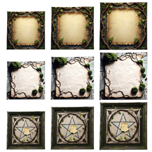 Square Divinations Tapestry Leaf Vine Pattern Astrology Tablecloth Tarots Tablecloth Table Cloth Witchcrafts Supplies