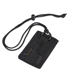 พัดลมทหารยุทธวิธีกล่องบัตรประชาชน Patch สายคล้องคอและบัตรเครดิตที่เก็บบัตร ID กระเป๋าเก็บบัตร Badge กระเป๋า