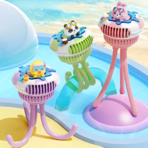 [KST] Mainan Kipas Angin Stroller Clip On Anak Desain Karakter USB Rechargeable Aman 3 Kecepatan