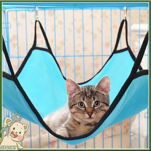 รองรับ COD เปลแมว เปลญวนแมว เปลแมวแขวนกรง ขนาด 50x40cm. ผ้านิ่ม นอนสบาย ที่นอนแมว เปลแมว Cat Hammock Bed for Cage