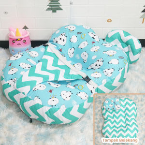Sofa Bayi Jumbo Multifungsi Dengan Gesper Pengaman [ ZigZag Series ] Free Bantal Peyang dan Tas Mika [ Merk BabyShip ] / Kasur Bayi / Bantal Bayi