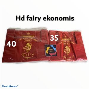 KANTONG PLASTIK/KANTONG KRESEK HD MERAH EKONOMIS FAIRY UK 35 40 600GRM TERMURAH