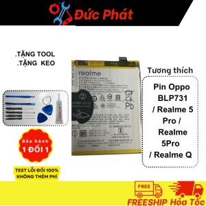 PIN THAY THẾ OP REALME 5 PRO - BLP 731 (Tặng keo dán & bộ sửa)