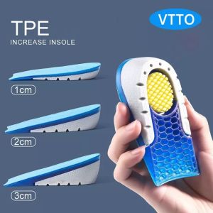 VTTO Miếng Lót Giày Cao Su TPE Miếng Lót Giày Tăng Nửa Chiều Cao Đế Nâng Gót Vô Hình Gel Silicon Cho Nam Nữ 1-3Cm