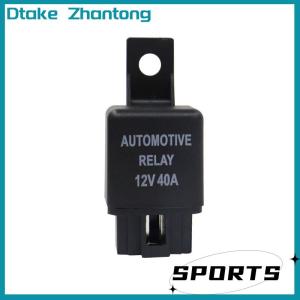 Dtake Automotive Relay 12V 4pin Car Relay With Black Red Copper Terminal Auto Relay