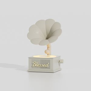Vintage Vinyl Turntable Sound Phonograph Wireless Bluetooth Speaker Bedroom Living Room Ornaments White Noise Sleep Speakers