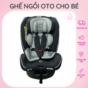 Ghế Ngồi Ô Tô Cho Bé AYAEL Không Isofix Ngã 2 Nấc Chuẩn Quốc Tế R129 BFL039 (Sơ sinh-10 Tuổi)