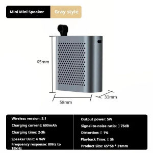 Wireless Bluetooth HiFi Speaker Portable High Volume Outdoor IPX7 Portable Subwoofer Speaker TF Card Small Steel Cannon