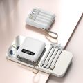 [GIÁ TỐT HÀNG LOẠI 1] PIN DỰ PHÒNG 20000MAH CAO CẤP, SẠC DỰ PHÒNG MINI 4IN1 THIẾT KẾ HIỆN ĐẠI SANG TRỌNG - PIN SẠC DỰ PHÒNG TÍCH HỢP 2 ĐÈN LED , HIỂN THỊ PHẦN TRĂM PIN, BH 1 ĐỔI 1 TRONG VÒNG 7 NGÀY. 