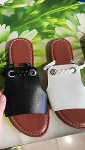 WomenS Flat Beach Sandals 2025 Summer New Large Size Woven Outdoor Slippers