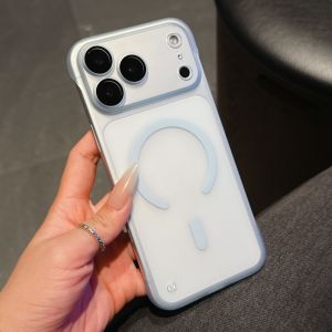 Slim Matte Magne For Magsafe Case for iPhone 17 Air 17 16 15 14 13 12 11 Pro Max Plus Frameless Wireless Charging Skin Cover