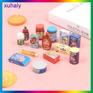 xuhaiy Nhà búp bê thu nhỏ thực phẩm 1/6 siêu thị thu nhỏ giả vờ chơi phụ kiện đồ chơi
