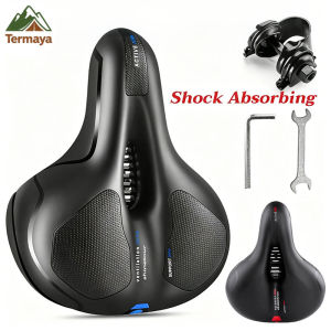 Termaya Universal Bicycle Seat for Mountain Bikes Thick Soft Breathable Shock Absorbing Ball Style Saddle
