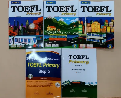 Combo 5 cuốn TOEFL Primary Step 2 ( sách màu)