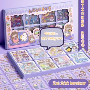 LUCKY CAT - STIKER MOMO ISI 200 LEMBAR | STICKER KOREA BOTOL MINUM 2LT |  | TAPE STIKER DEKORASI DISTIKER WATERPROOFARY | STIKER DIARI SCRAPBOOK | STIKER KARTUN KOREA | STIKER PVC ANTI AIR | STICKER | STICKER 4 VARIASI | STICKER  DINDING | STICKER 200PCS
