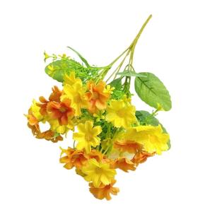 Lifelikedly Silk Daisy Flowers with Stems Elegant Bouquet Faux For Home Garden Decoration