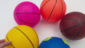 Basketballs Orange 2 Pack 5" Set with Pump Needle Durable Material forHoop 3+ Years Toddlers Kids Teenagers for Pool Indoors Outdoors