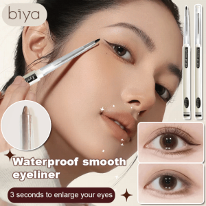 Biya Waterproof Smooth Eyeliner Long-lasting Sweatproof Eyeliner Pen Ultra-thin Eyeliner Lower Eyelash Pen