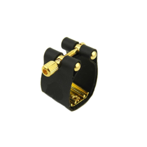 Ligature Alto Saxophone Ebonit Size Kulit Kualitas Tinggi Untuk Mouthpiece Metal