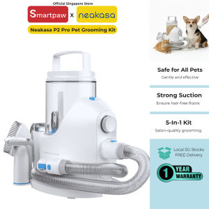 Neakasa P2 Pro Pet Grooming Kit | Powerful Suction + Low-Noise All-in-One Tools for Dogs & Cats | 1-Year SG Warranty