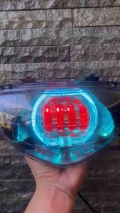 LAMPU DEPAN MIO LAMA MIO SPORTY BILED PROJIE 4 LENSA