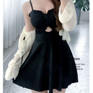 Sun-protective clothing + two-piece dress womens advanced beauty one-piece swimsuit