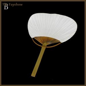 [The Fayshow] 1pc White Folding Elegant Paper Hand Fan Wedding Party Favors