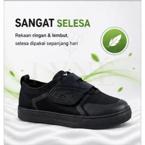 [Ready Stock] Pallas X Kasut Hitam Sekolah 1 Zap untuk Sekolah Rendah (025BK) Pallas Black School Shoes 全黑校鞋