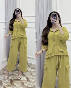 GRATIS ONGKIR ONE SET MAURA KNIT SETELAN BAJU DAN CELANA WANITA PANJANG CRINKLE AIRFLOW